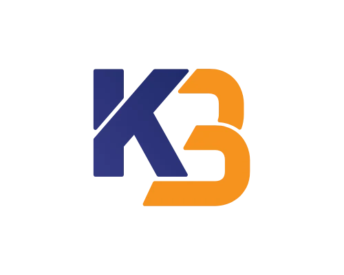 Tech Letter K and Letter B Logo