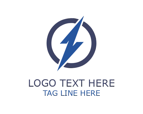 Tech Lightning Bolt Logo for Modern Digital Branding