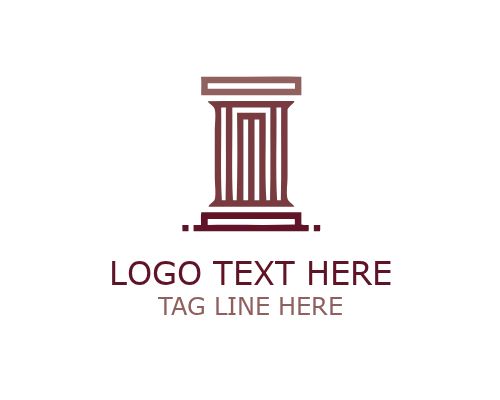 Tech Modern Pillar Logo