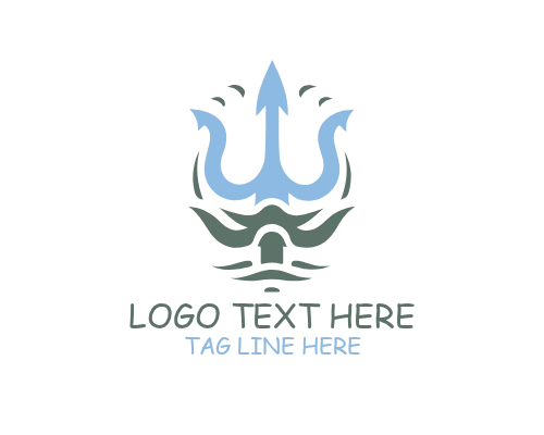 Tech Modern Trident Logo