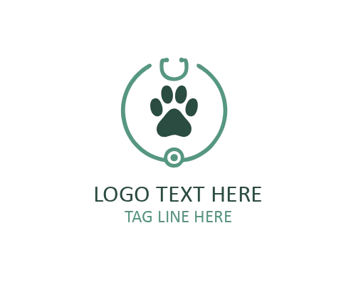Tech Pet Paw Logo for Apps and Digital Animal Platforms