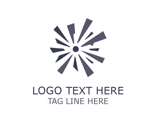 Tech Spliced Logo for Modern Technology Brand Identity