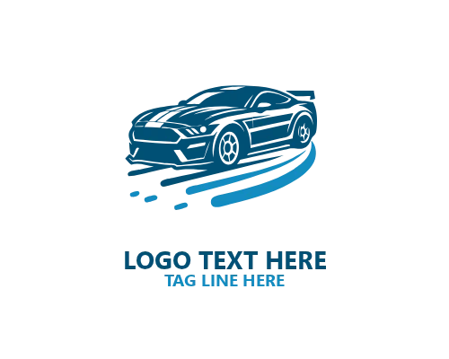 Tech Sports Fast Car Logo