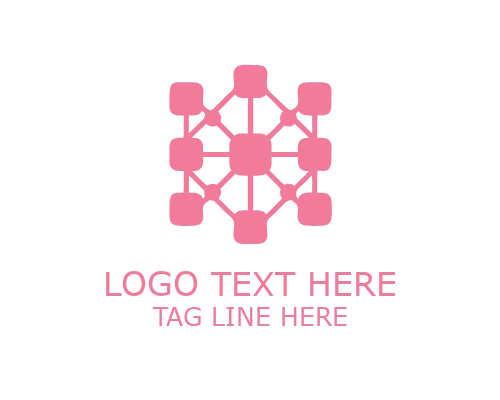 Tech Square Icon Logo for Digital and Technology Branding