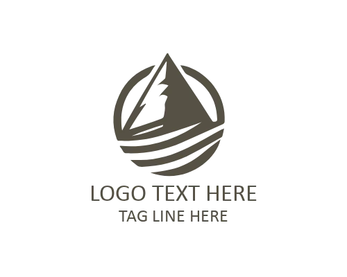 Tectonic Flat Stone Logo for Geology, Construction, and Architecture