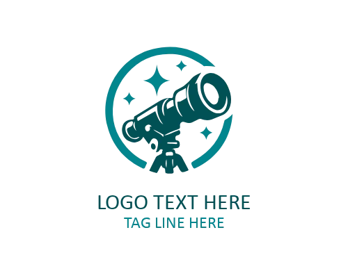 Telescope Astronomy Emblem