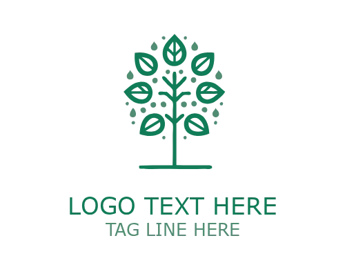 Thin Circle Tree Monoline Logo for Elegant Natural Branding