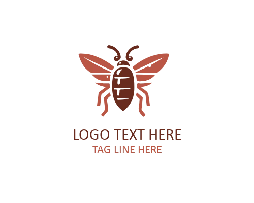 Thin Line Bug Logo