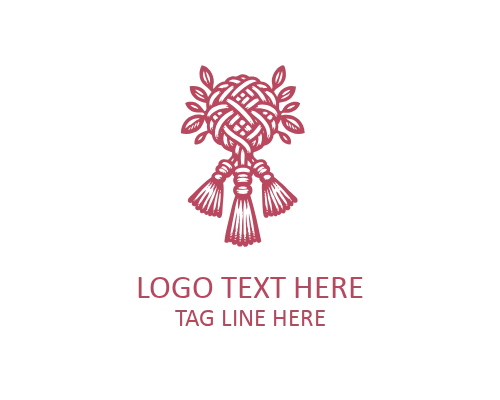 Thread Flower Macramé Logo