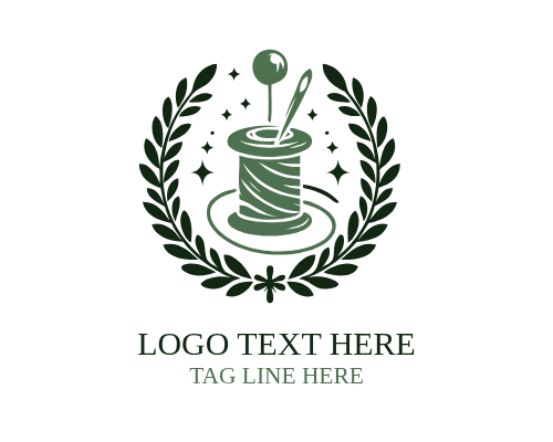 Thread Line Sewing Logo