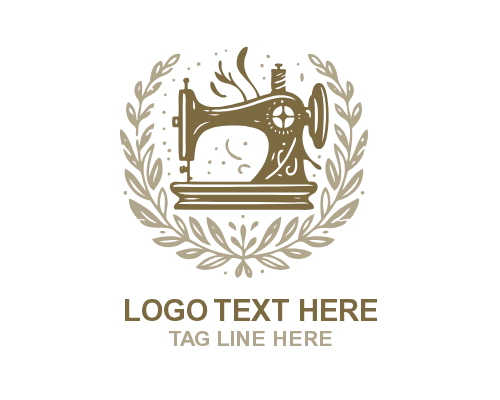 Thread Spool Sewing Logo
