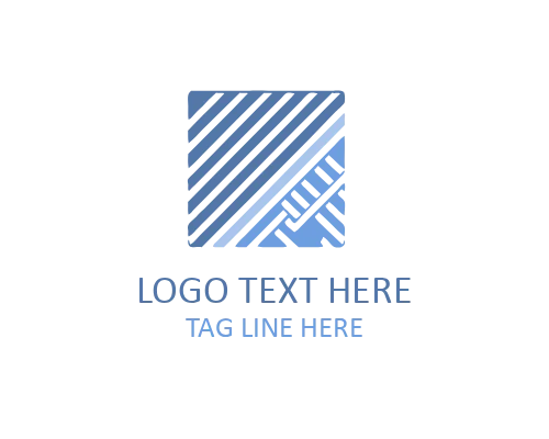 Thread Textile Logo for Apparel and Fabric Design