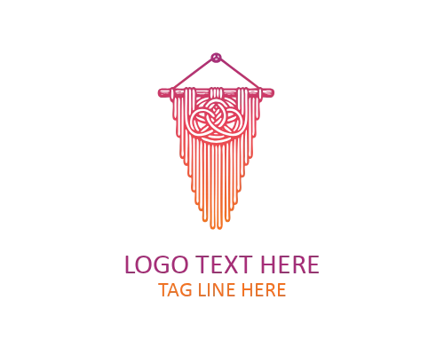 Threaded Diamond Macramé Logo