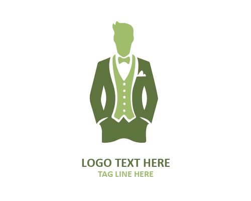 Tie Badge Man Dress Logo
