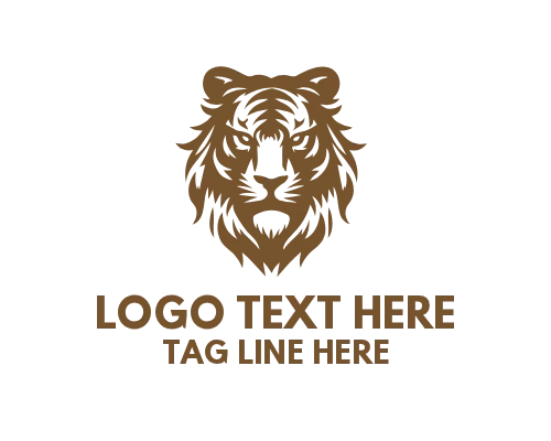 Tiger Crouching in Tall Grass Stealth Logo