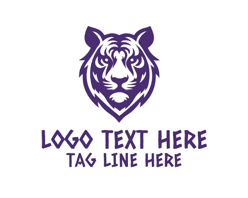 Tiger Eyes Intense Focus Wildlife Logo