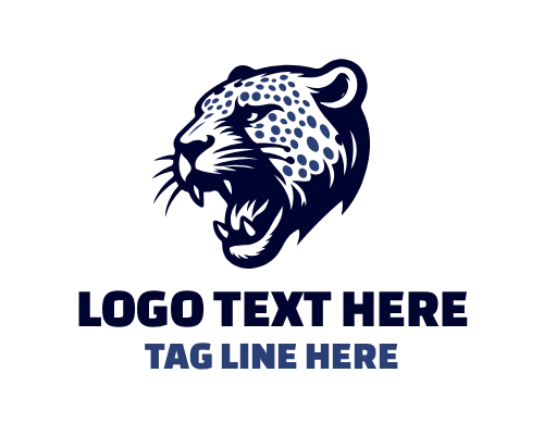 Tiger Fierce Face Intense Logo