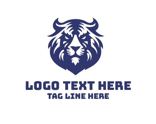 Tiger King of the Jungle Majestic Logo