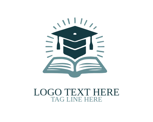 Timeless Graduation Cap Logo