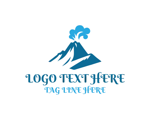 Timeless Volcano Mountain Logo
