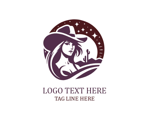 Timeless Western Cowgirl Logo