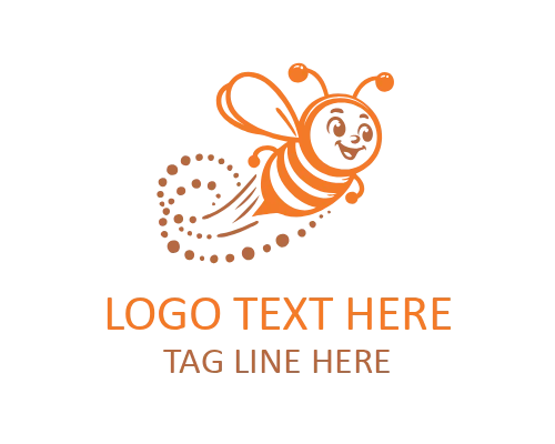 Tiny Cute Bee Logo