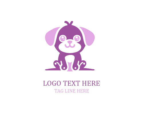 Tooth Smile Cute Puppy Logo