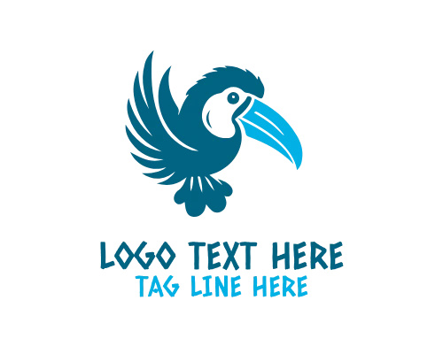 Toucan Beak Bird Logo Design