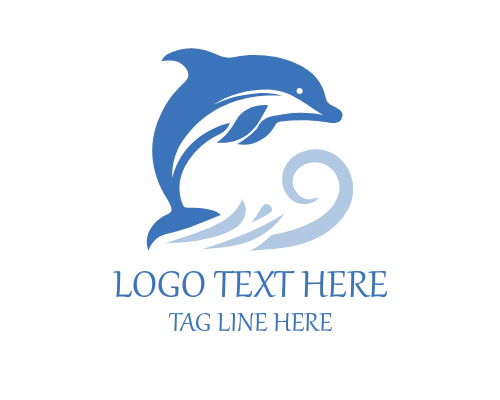 Tourism Brand Dolphin Logo