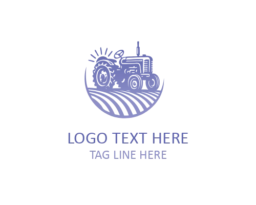 Tractor Agriculture Business Logo for Professional Farm Enterprises