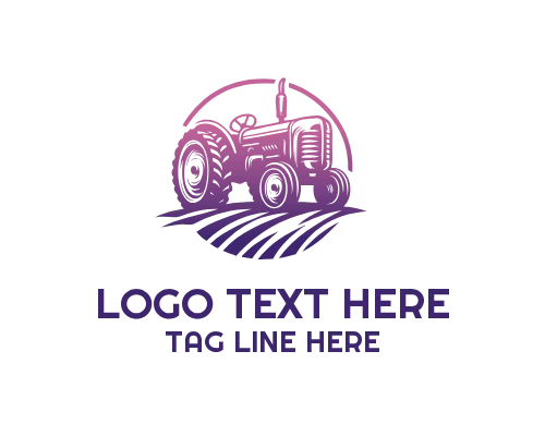 Tractor Equipment Rental Logo for Agricultural and Machinery Services