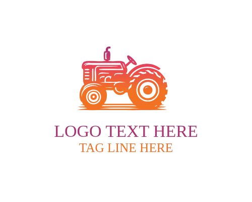 Tractor Harvest Agriculture Logo for Crop Production Branding