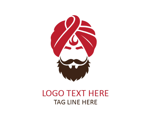 Traditional Elegance Turban Logo for Cultural, Heritage, and Lifestyle Brands