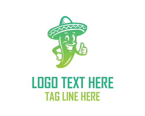 Traditional Mexican Food Mascot Logo
