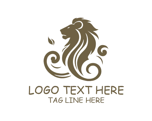 Traditional Royal Lion Brand Logo