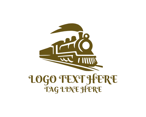 train Rail Speed Icon Logo