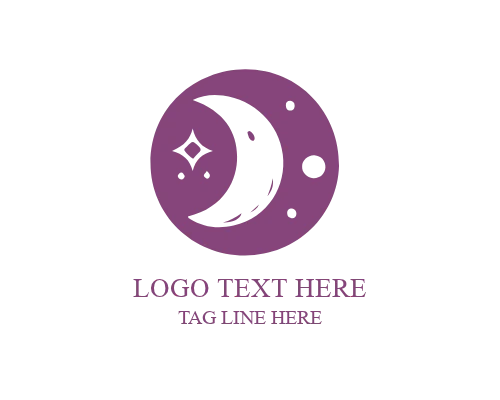 Tranquil Night Moon Logo for Wellness and Calm Brands