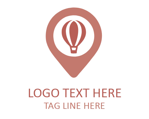 Travel Pin Abstract Logo for Creative Branding
