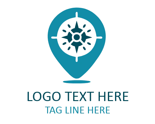 Travel Pin Adventure Circle Logo for Exploration Branding