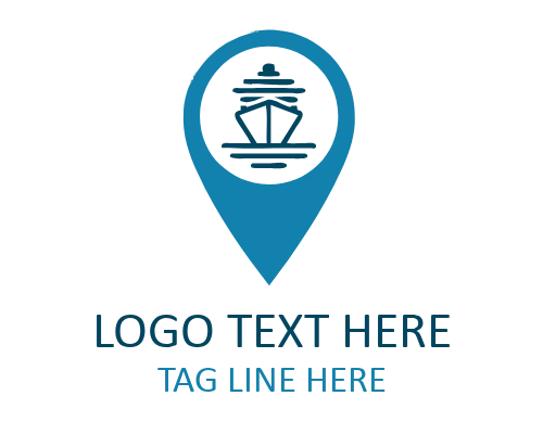 Travel Pin Camping Logo for Adventure Branding