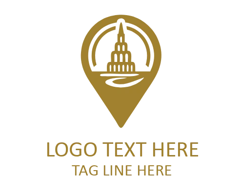 Travel Pin Circle Logo for Modern Identity