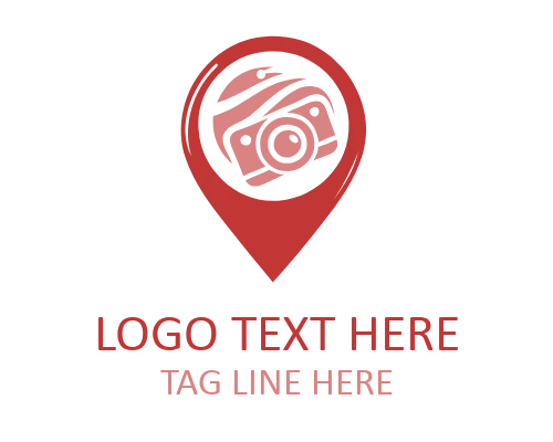 Travel Pin Destination Mark Logo for Tourism Identity
