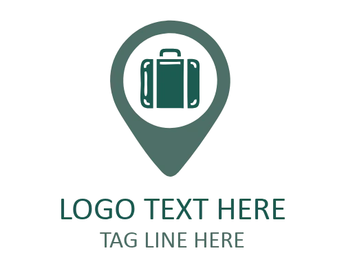 Travel Pin Excursion Logo for Tourism Identity