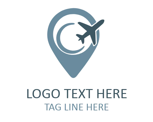 Travel Pin Excursion Mark Logo for Adventure Branding