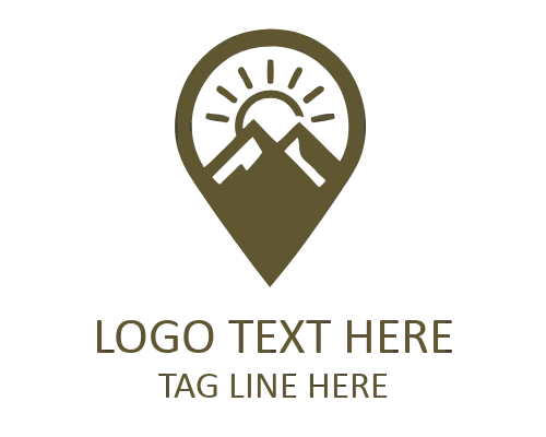 Travel Pin Explore Badge Logo for Adventure Identity