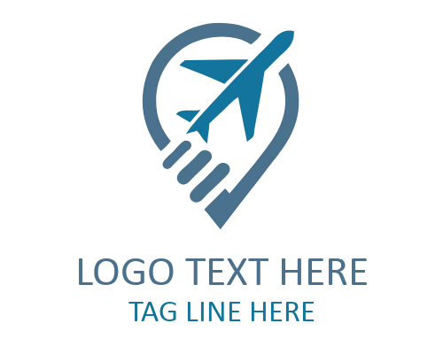 Travel Pin Explore Badge Logo for Adventure Identity
