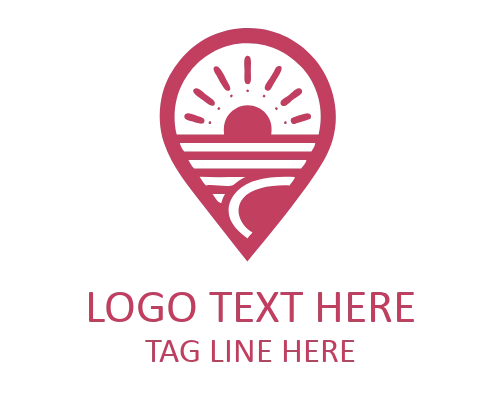 Travel Pin Explore Mark Logo for Adventure Branding