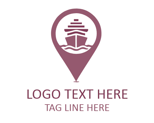 Travel Pin Flight Logo for Airline Branding