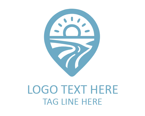 Travel Pin Global Logo for World Branding