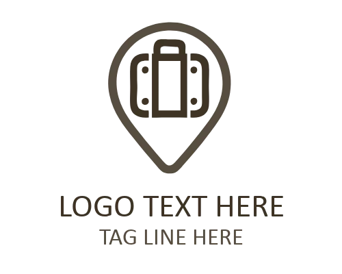 Travel Pin Holiday Logo for Vacation Branding